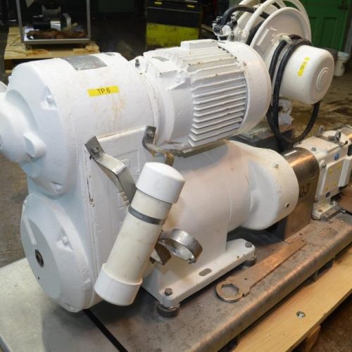 Waukesha Model 130 15 HP S/S Positive Displacement Pump with Pressure Relief Cover