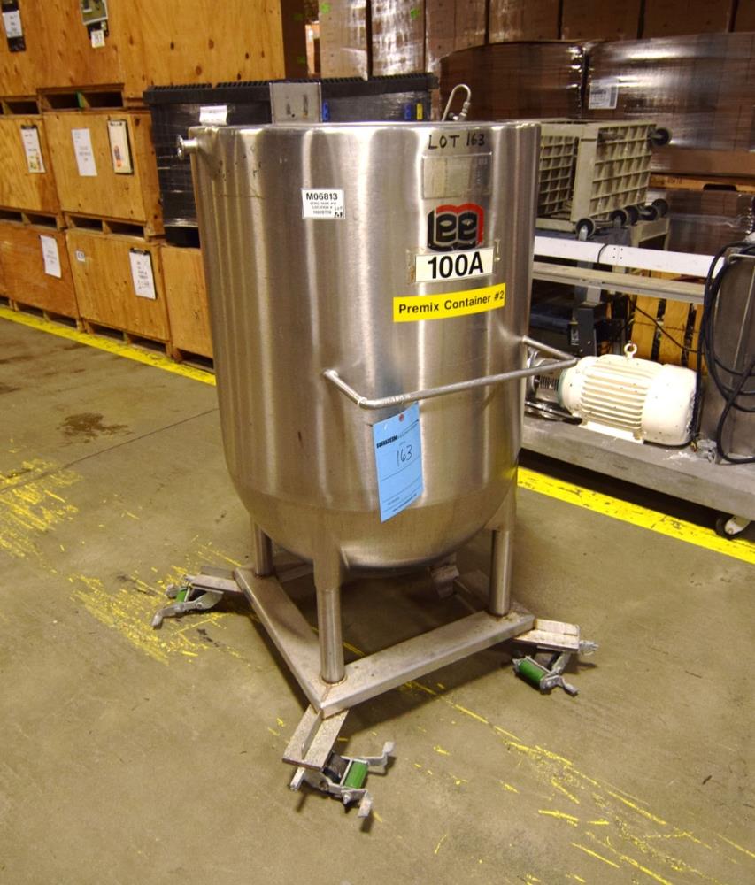 100 Gallon Lee Industries Model 100D S/S Jacketed Kettle