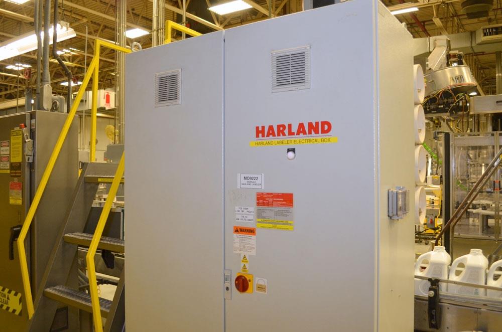 Harland Mercury 250 PPM Front and Back Pressure Sensitive Labeler w/ Redundant Heads