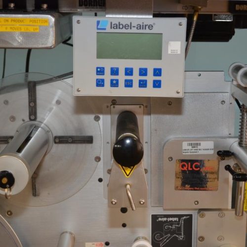 QLC High Speed Servo Driven Bottom Labeler with Label Aire 3115 Redundant Heads