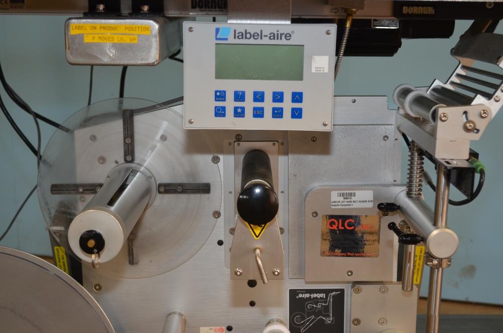 QLC High Speed Servo Driven Bottom Labeler with Label Aire 3115 Redundant Heads
