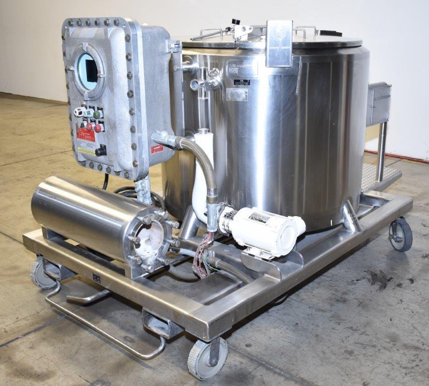 200 Gallon DCI 316L S/S Inconel 625 Dimple Jacketed Kettle with Pump