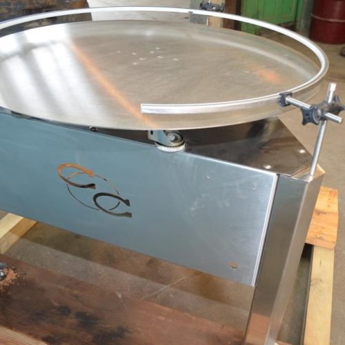 Chadam Consultants 40 in Diameter Variable Speed S/S Rotary Accumulation Table