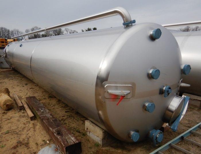5,000 Gallon Membrane Process & Controls Stainless Steel Vertical Single Wall Tank