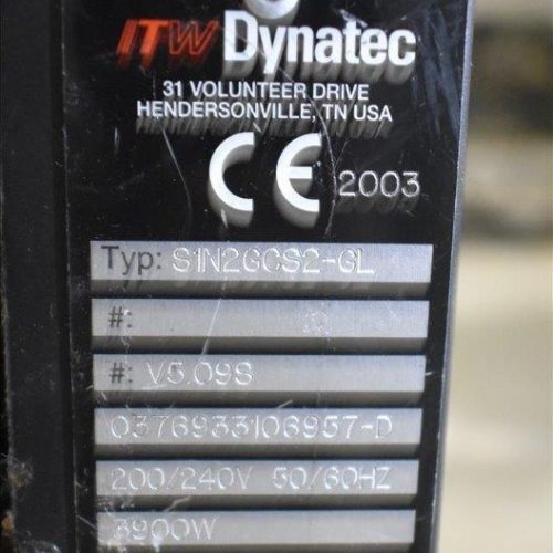 Dynatec Model SIN23G523L Hot Melt Glue System