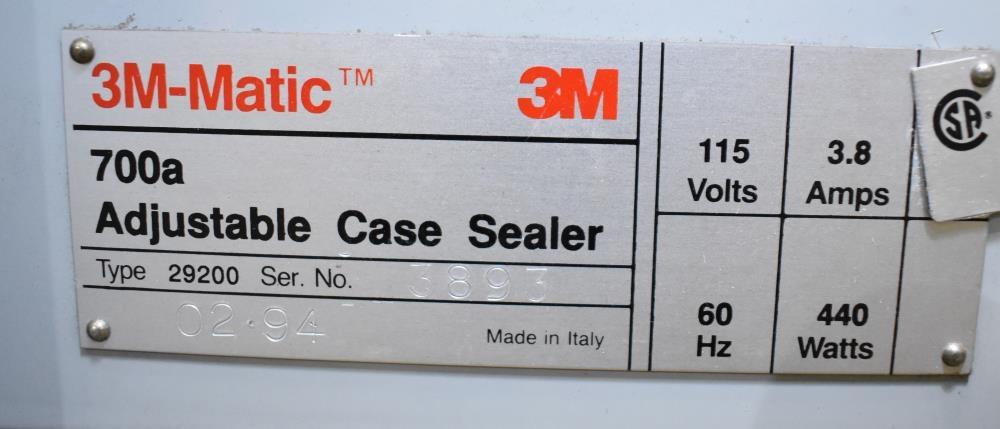 3M Matic Model 700A 30 CPM Adjustable Top and Bottom Case Sealer