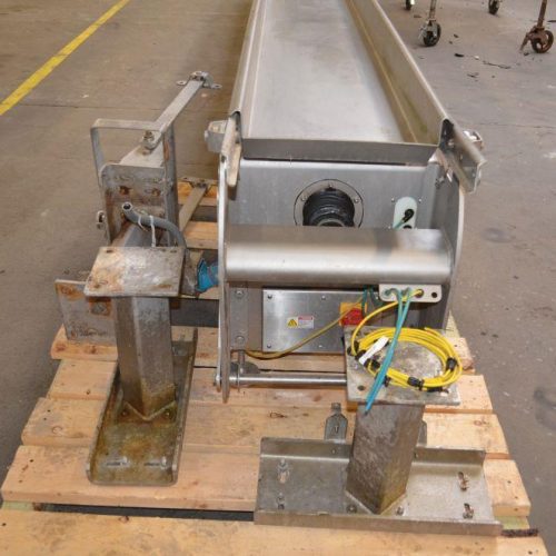 Heat and Control Model CBFB260E 15 in W x 20 ft L S/S Motion Pan Conveyor