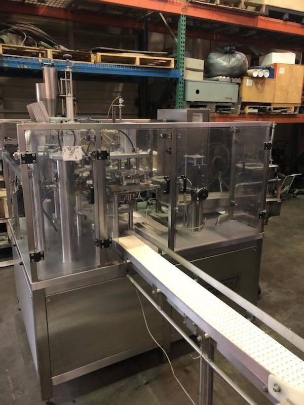 Pack Line Model PDP4 Rotary 40 PPM Pre-Made Pouch Filling and Sealing Machine