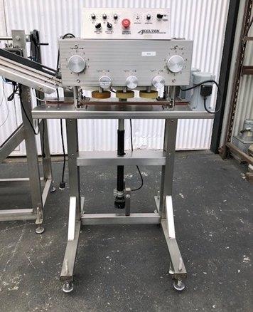 Accutek Model 22505000 (6) Quill 120 CPM Spindle Capper With Cap Hopper And Elevator