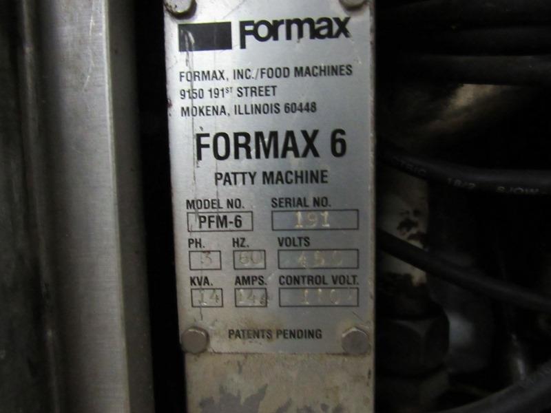 Formax Model PFM6 S/S Patty Former
