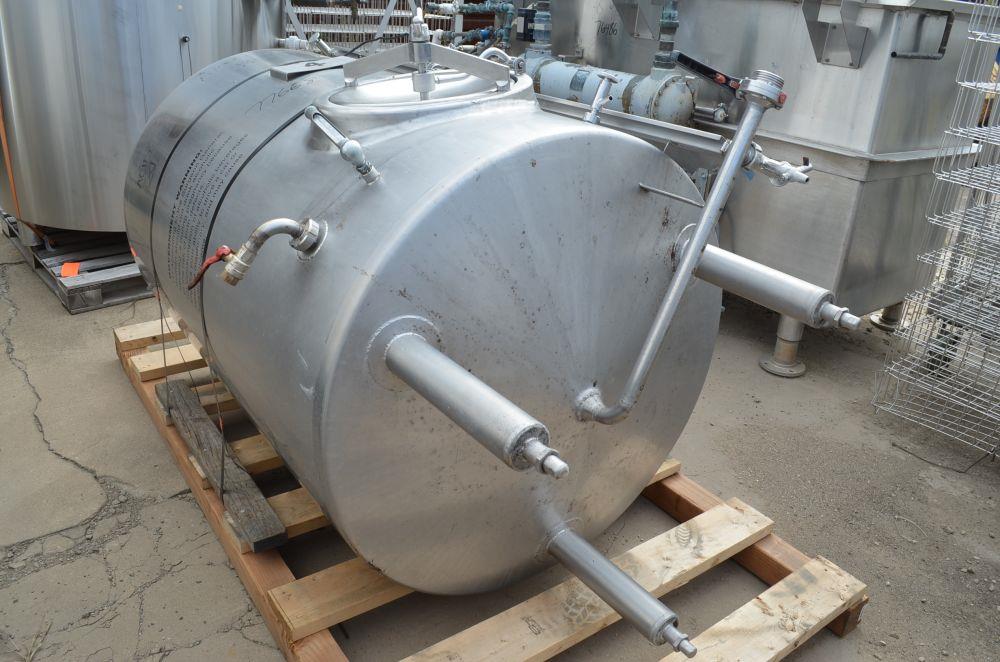 8.5 BBL Vertical S/S Jacketed Brite Tank