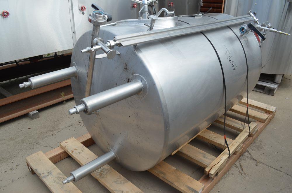 8.5 BBL Vertical S/S Jacketed Brite Tank
