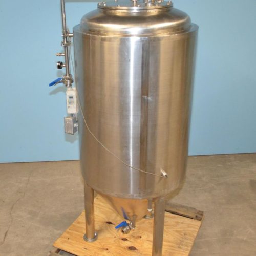 3.5 BBL Capacity Allied Beverage Vertical S/S Jacketed Fermenter Tank