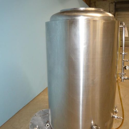 3.5 BBL Capacity Allied Beverage Model BBT3.5BBL Vertical S/S Jacketed Brite Tank