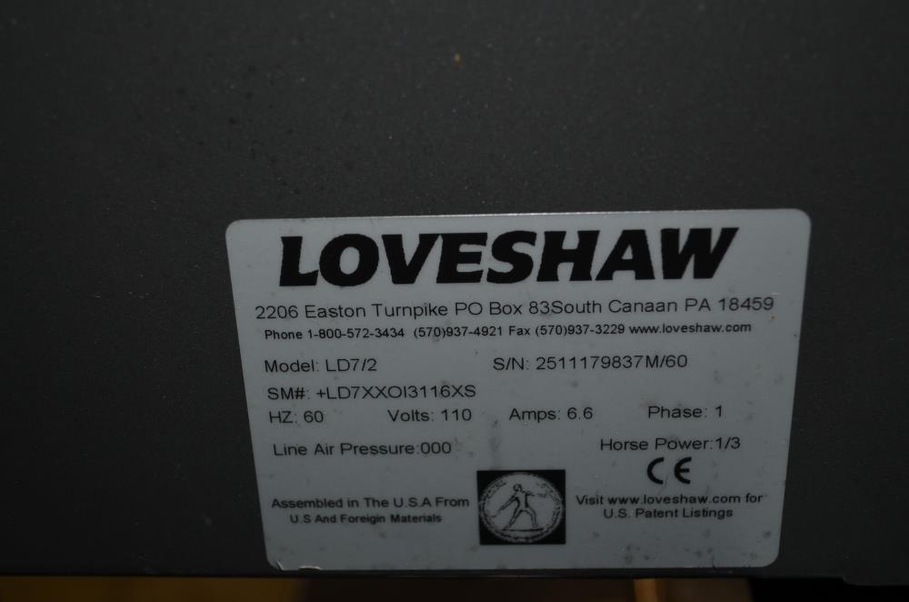 Loveshaw Model LD72 2 in W Top and Bottom Case Sealer