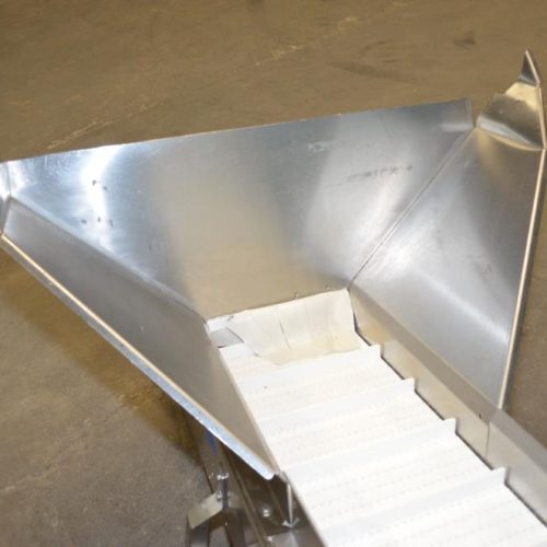12 in W S/S Incline Conveyor with Flighted Plastic Interlocking Chain