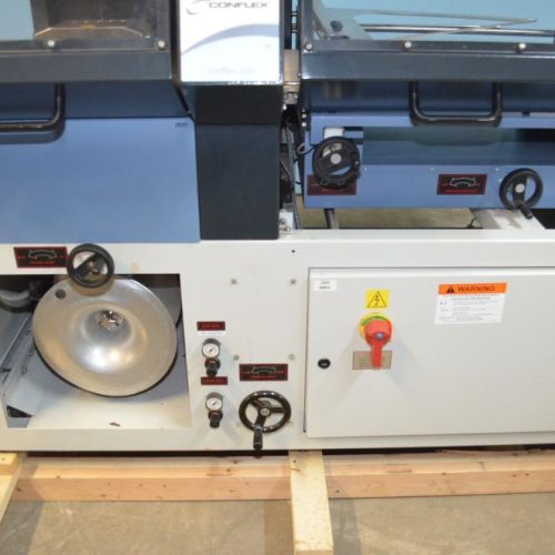 Conflex Model Fusion Continuous Motion Side-Seal Shrink Wrapper w/ Heat Shrink Tunnel