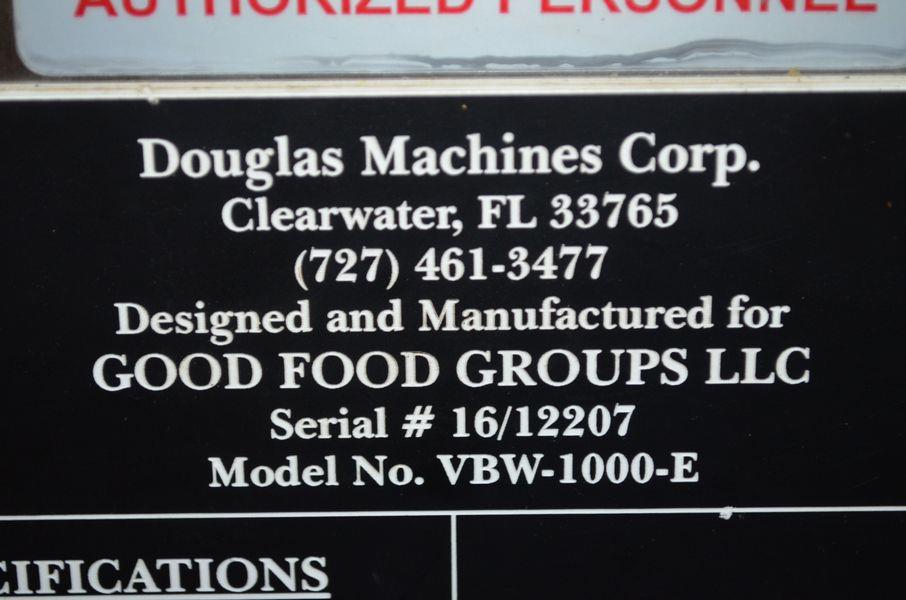 Douglas Model VBW1000E High Pressure Vat/Buggy Washer