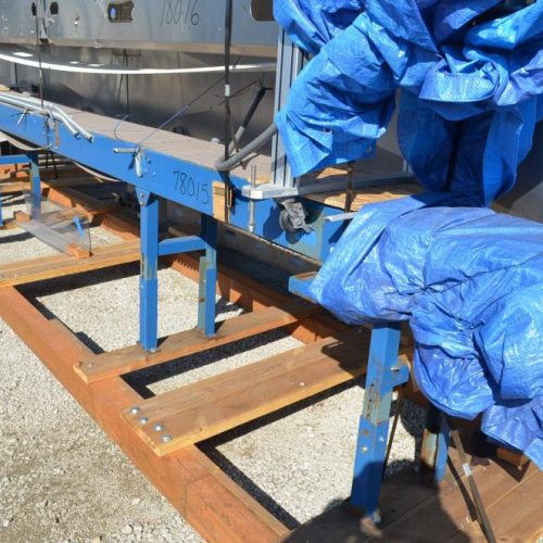 12 in W x 216 in L Straight Powered Delrin Table Top Conveyor Belt