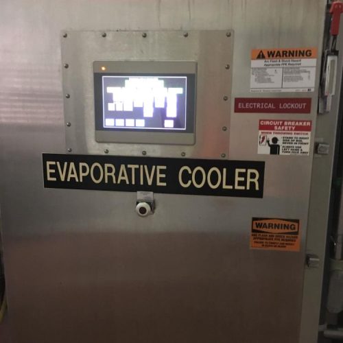 G C Evans 10 ft W x 56 ft L S/S Evaporative Cooling Tunnel