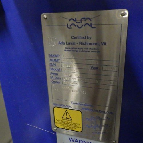 Alfa Laval Hot Water Skid with Plate and Frame Heat Exchanger