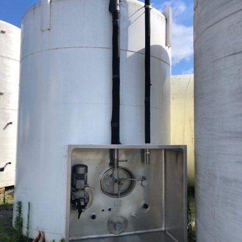 5,000 Gallon Crepaco Vertical Jacketed Tank with Agitation