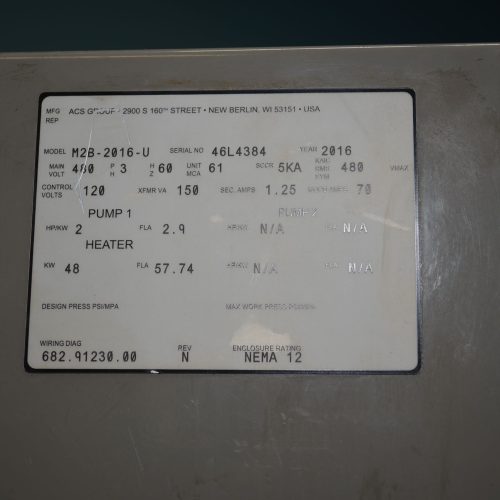 Sterling Model M2B2016U Oil Temperature Control Unit