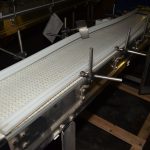 Dorner Approx 12 in W x 8 ft L Plastic Interlocking Chain Conveyor with S/S Frame