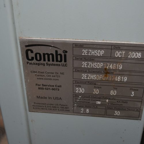 Combi Model 2EZHSDP High Speed 20 CPM Case Erector, Drop Packer, and Sealer