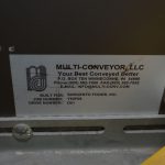 Multi Conveyor 10 in Wide 90 Degree Conveyor with Plastic Interlocking Belt