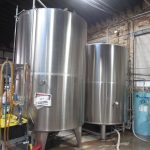 60 BBL SK Group S/S Vertical Jacketed Hot Liquor Tank