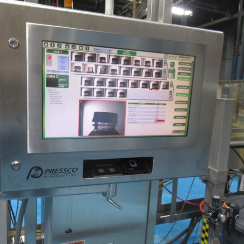 Pressco S/S Visual Inspection System with Camera and Operator Monitor