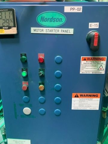 Complete Nordson (3) Booth Powder Coat Paint Spray System.