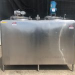 460 Gallon Cherry Burrell S/S Dual Compartment Agitated Insulated Mix Tank