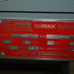 Shanklin Model T6H 30 in L x 18 in W Heat Shrink Tunnel