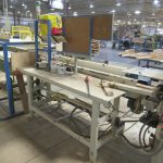 Finger Joint Line Including Rotary Table Jointer and Loader, Press, Conveyors