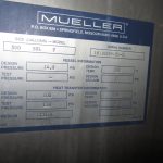 500 BBL Mueller Model F S/S, Vertical, Jacketed, Closed Top, Dish Bottom Bright Tank