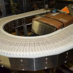 12 in Wide 180 Degree U-Shaped Conveyor with Plastic Interlocking Chain