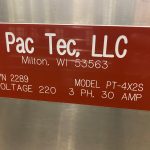 PacTec Model PT4X2S (4) Lane S/S Cup Filler and Sealer