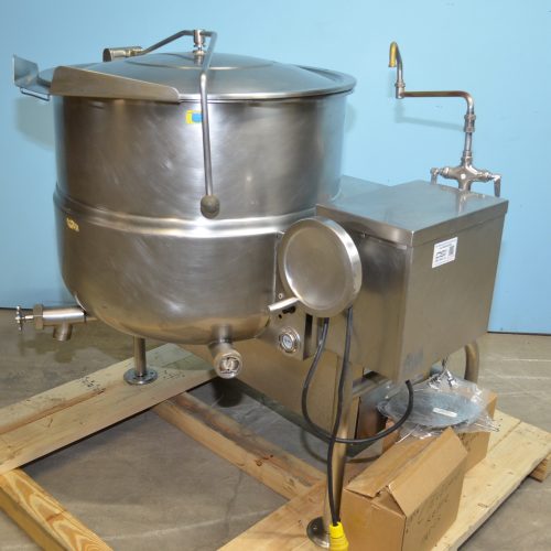 60 Gallon Cleveland Model KGL60T S/S Self Contained Tilting Steam Jacketed Kettle