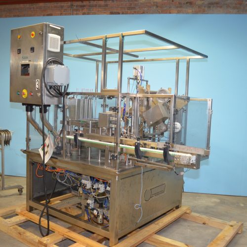 Pack Line Model NB070 S/S Single Head Rotary Cup Filler and Sealer