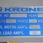 Krones Model Autocol 18 Head Rotary Pressure Sensitive Labeler