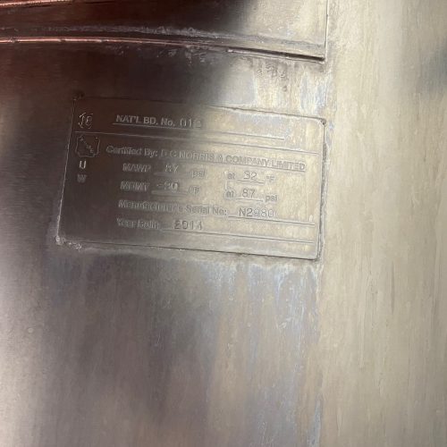 130 Gallon DC Norris S/S Jacketed Kettle with High Shear Agitator and Jet Cook