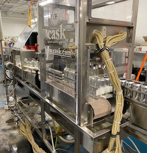 Cask Model  10/10/2 Complete 80 CPM Can Filling and Sealing Line