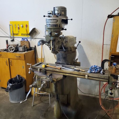 Bridgeport 1HP Vertical Milling Machine with 9 in x 42 in Table and Power Feed