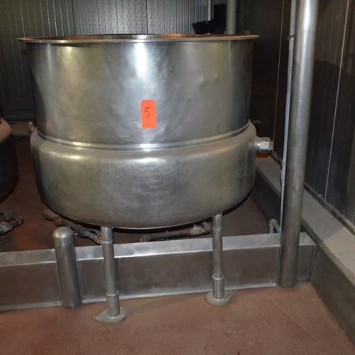 150 Gallon (approx.) BH Hubbert S/S Jacketed Kettle