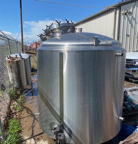 500 Gallon SFI S/S Vertical Jacketed Pressure Tank