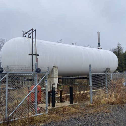 (4) 30,000 Gallon Steel Above Ground Bullet Style NGL and LPG Storage Tanks